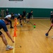 USS Ronald Reagan (CVN 76) Sailors compete in a dodgeball game