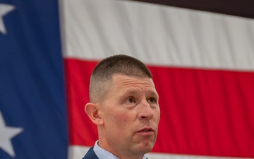 582nd Operations Support Squadron change of command ceremony