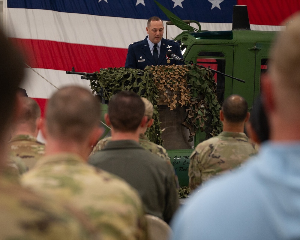 582nd Operations Support Squadron change of command ceremony