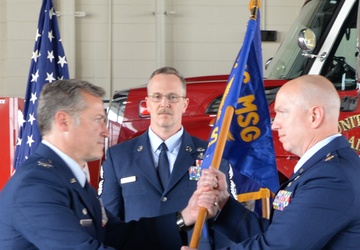 New York Air National Guard Maj. Shaun Denton Assumes Command of 106th Communications Squadron in June 6 Ceremony