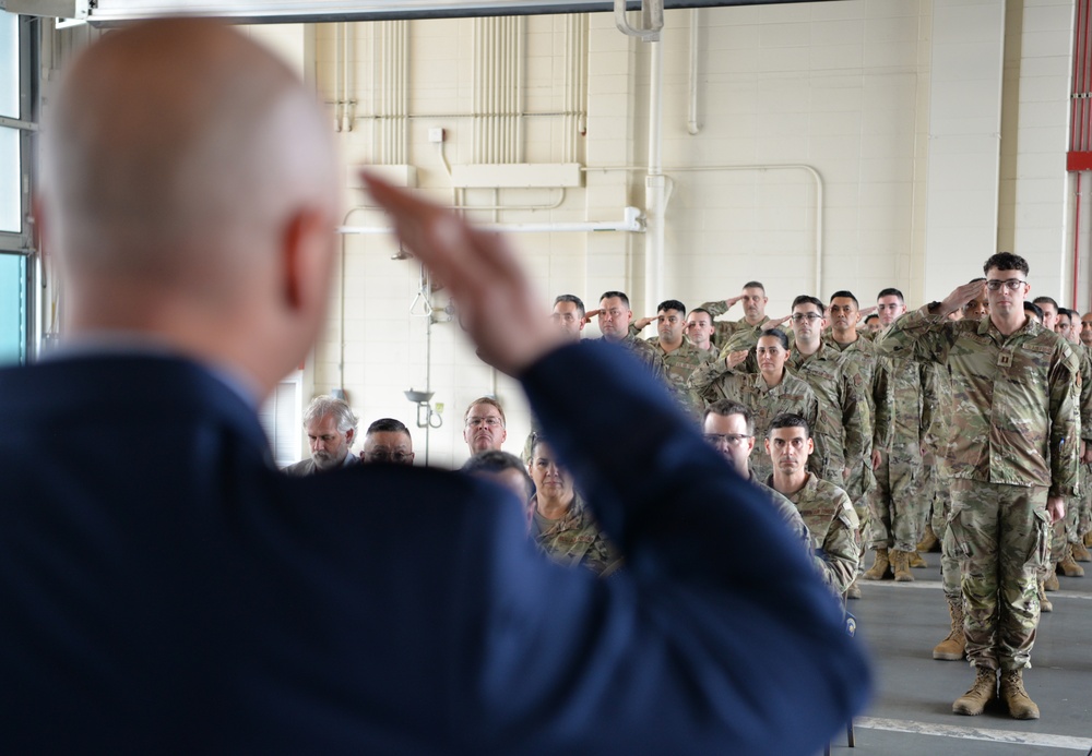 New York Air National Guard Maj. Shaun Denton Assumes Command of 106th Communications Squadron in June 6 Ceremony