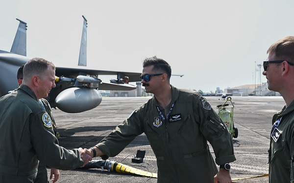 NORAD, USNORTHCOM commander visits F-15EX program