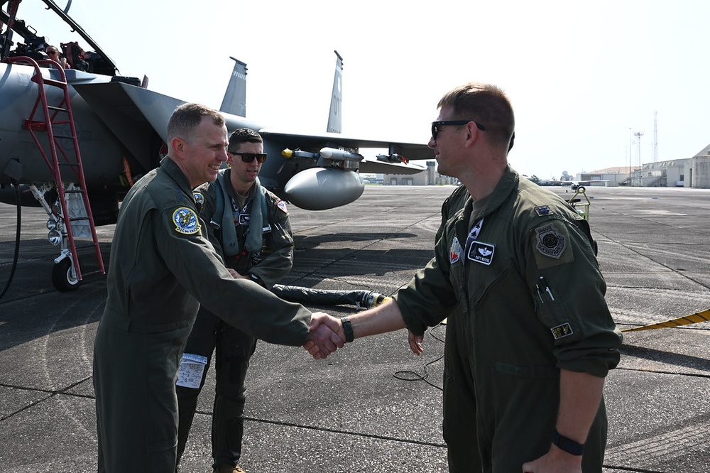 NORAD, USNORTHCOM commander visits F-15EX program