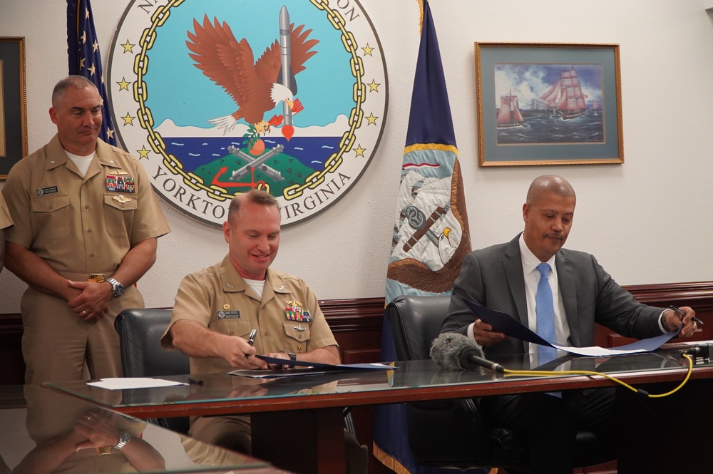 NWS Yorktown, Dominion Energy Virginia sign agreement to explore new power source