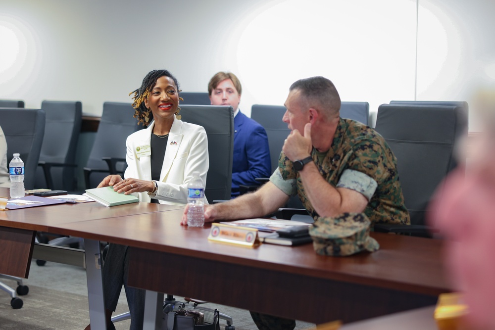 The North Carolina Department of Military and Veterans Affairs Tours MCB Camp Lejeune