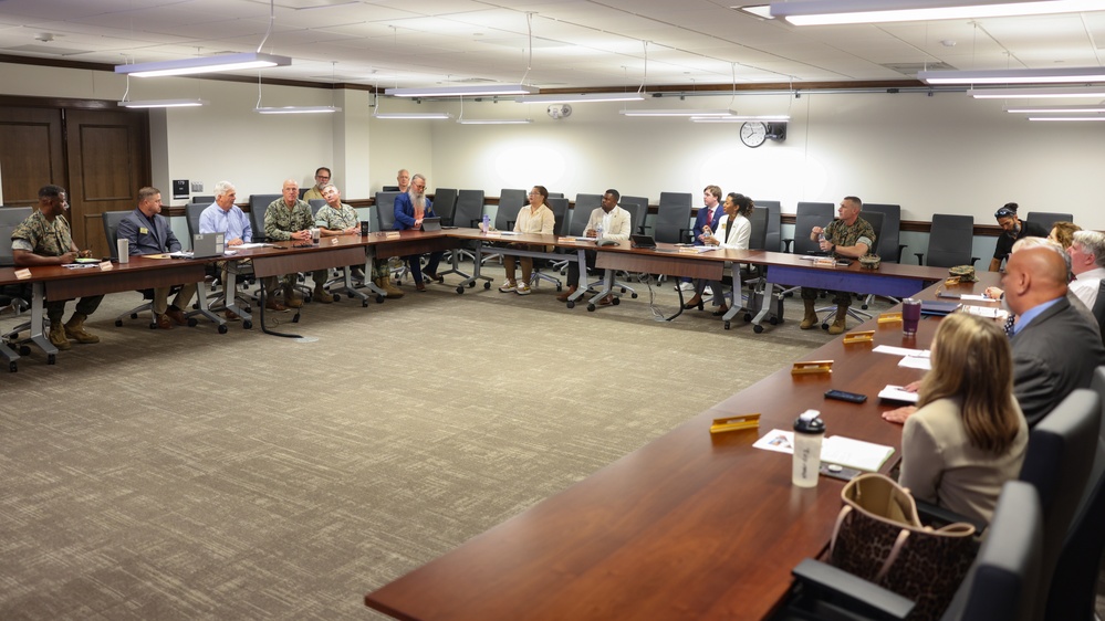 The North Carolina Department of Military and Veterans Affairs Tours MCB Camp Lejeune