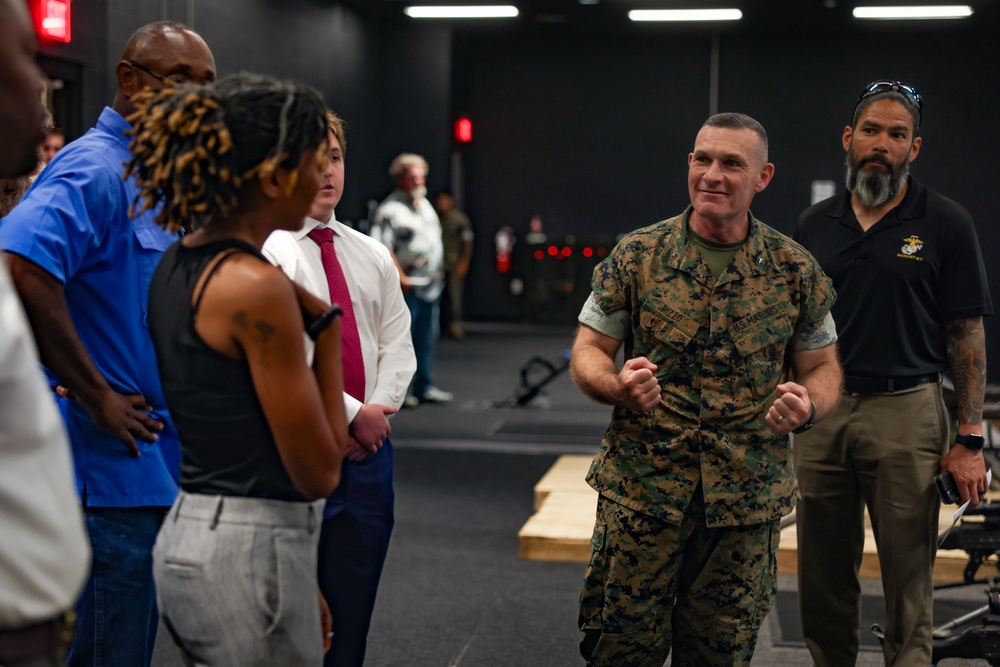 The North Carolina Department of Military and Veterans Affairs Tours MCB Camp Lejeune