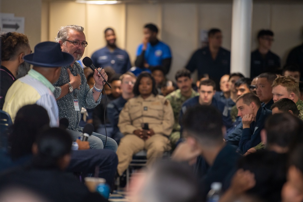 USS Ronald Reagan Crew Receives Mental Health Awareness Presentation