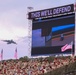 Aircraft fly over Army 250 Fort Bragg