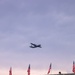 Aircraft fly over Army 250 Fort Bragg