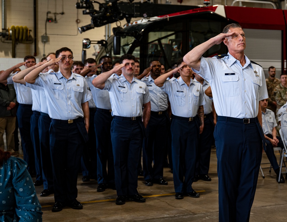 The 87th CES hosts change of command ceremony