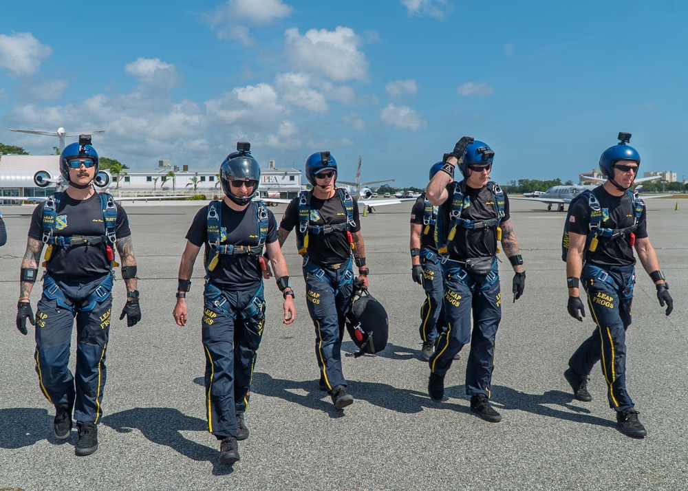Navy Parachute Team at Jeep Beach