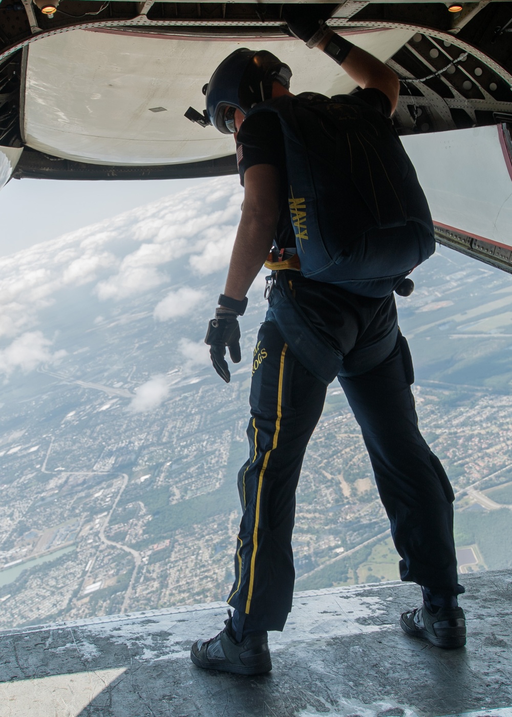 Navy Parachute Team at Jeep Beach