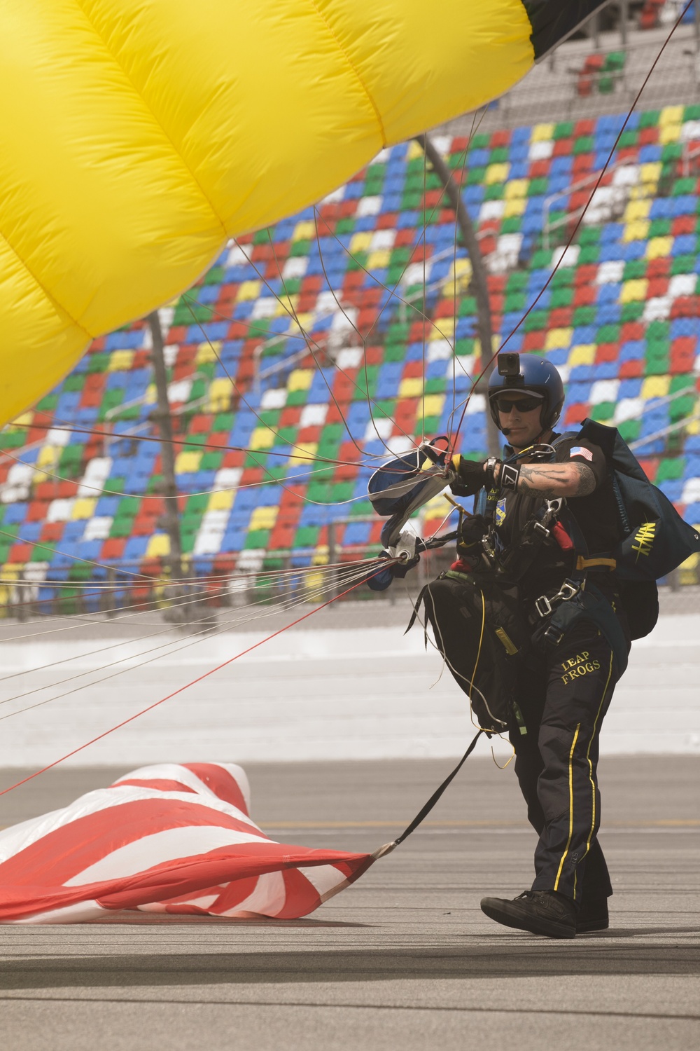 Navy Parachute Team at Jeep Beach