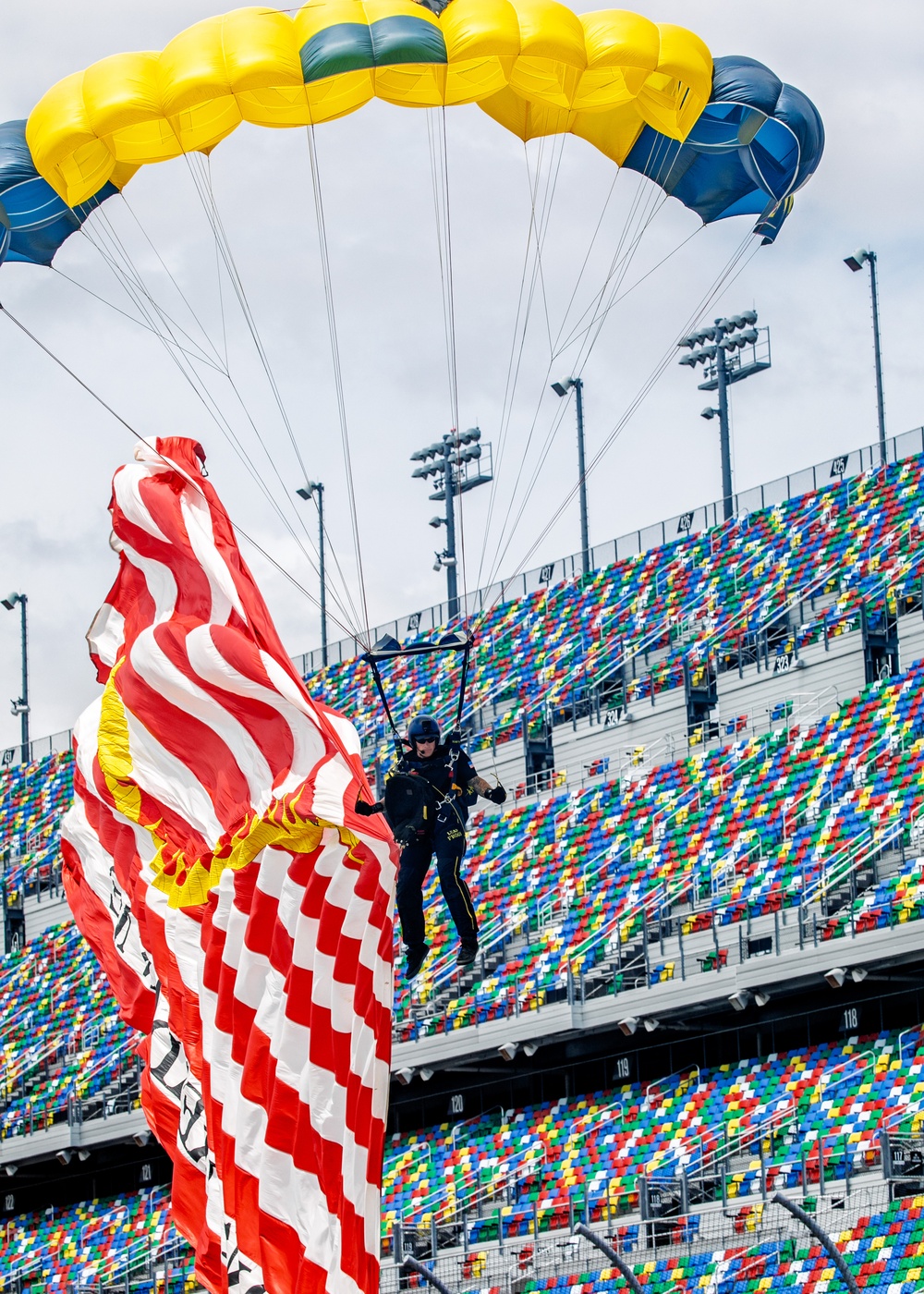 Navy Parachute Team at Jeep Beach