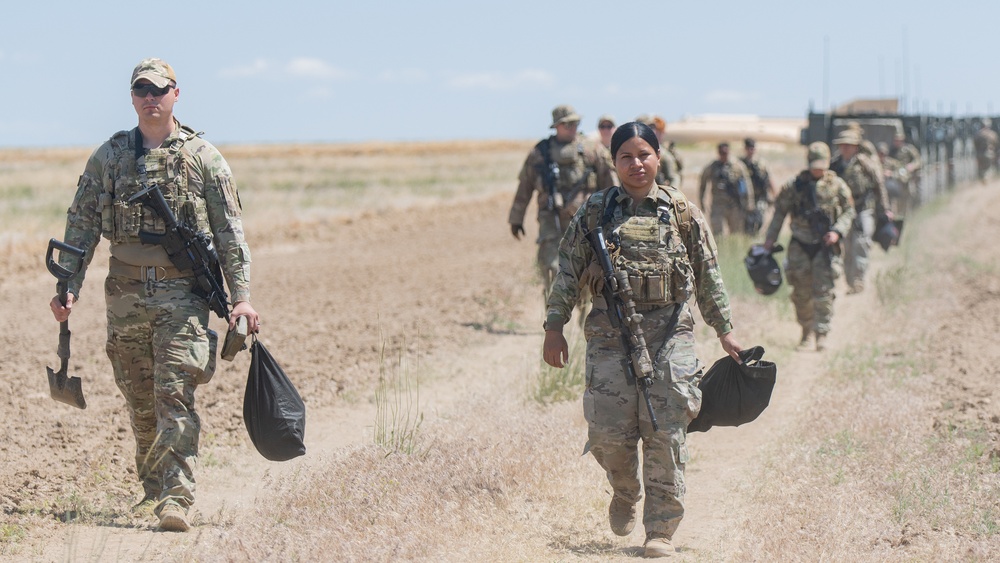 Security Forces takes Drill to the Field