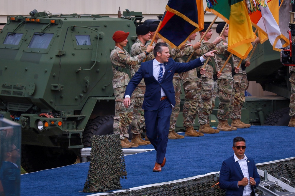 Secretary of Defense Pete Hegseth addresses Fort Bragg