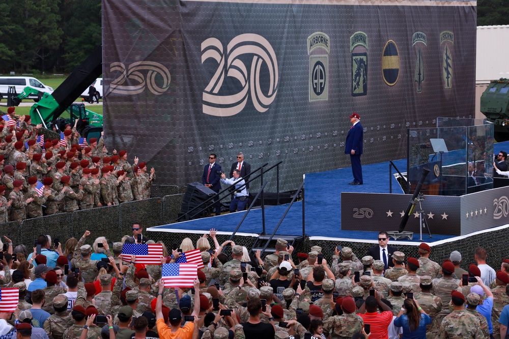 President Donald J. Trump at Fort Bragg