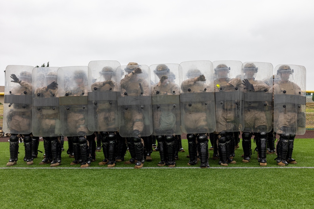 U.S. Marines rehearse nonlethal tactics to support Task Force 51