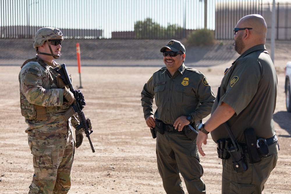 41st Infantry Regiment helps U.S. Border Patrol near monument