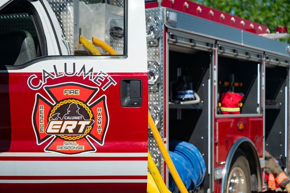 Malmstrom fire department trains with Calumet Montana Refinery ERT