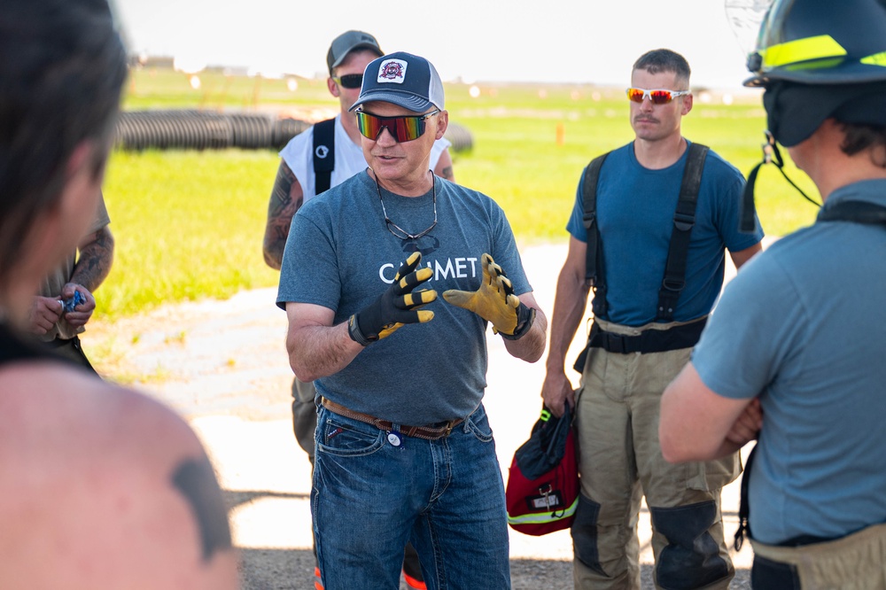 Malmstrom fire department trains with Calumet Montana Refinery ERT
