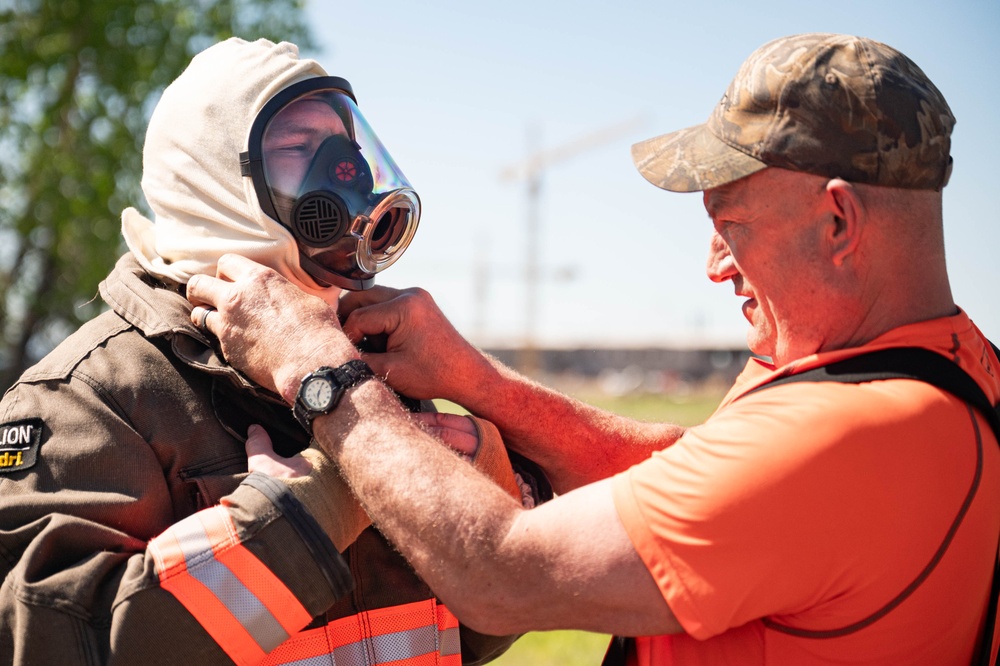 Malmstrom fire department trains with Calumet Montana Refinery ERT