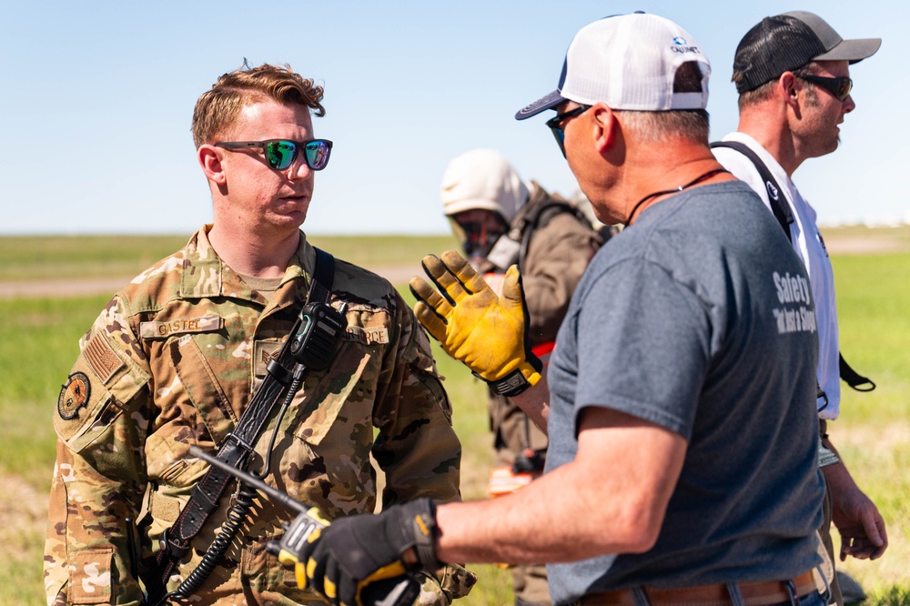 Malmstrom fire department trains with Calumet Montana Refinery ERT