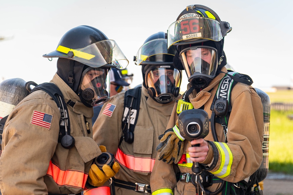 Malmstrom fire department trains with Calumet Montana Refinery ERT