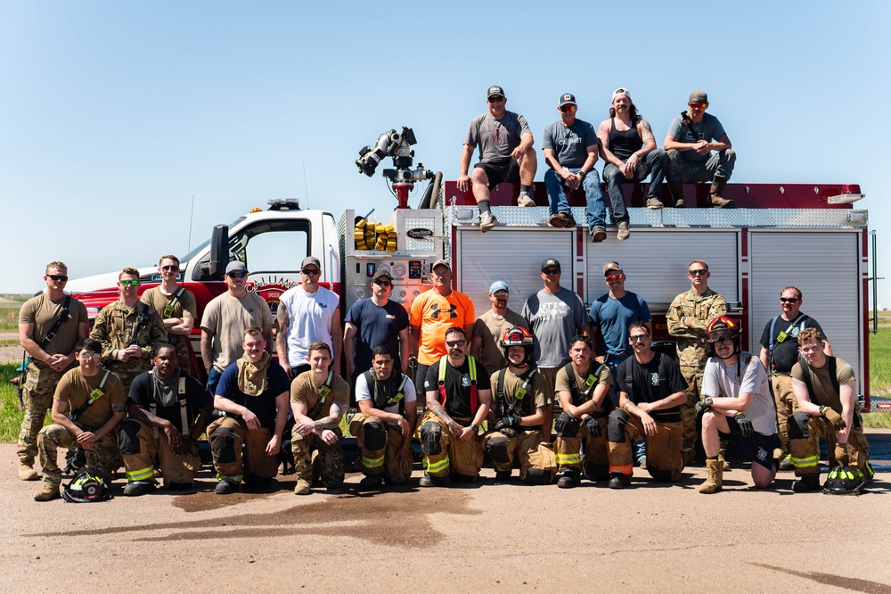 Malmstrom fire department trains with Calumet Montana Refinery ERT