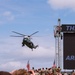 Marine One lands at Pike Field