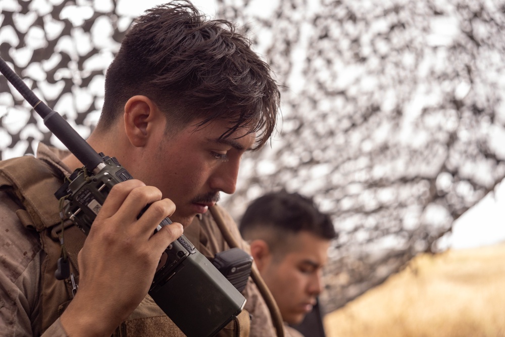 November Battery Marines conduct emplacement drills during Regimental FIREX
