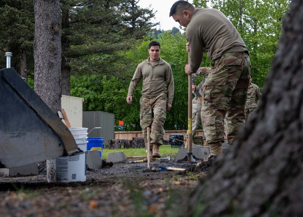 141st Civil Engineer Squadron support Seward Military Resort renovation