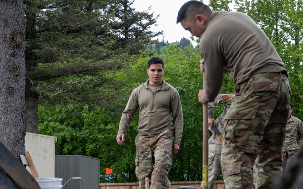141st Civil Engineer Squadron support Seward Military Resort renovation