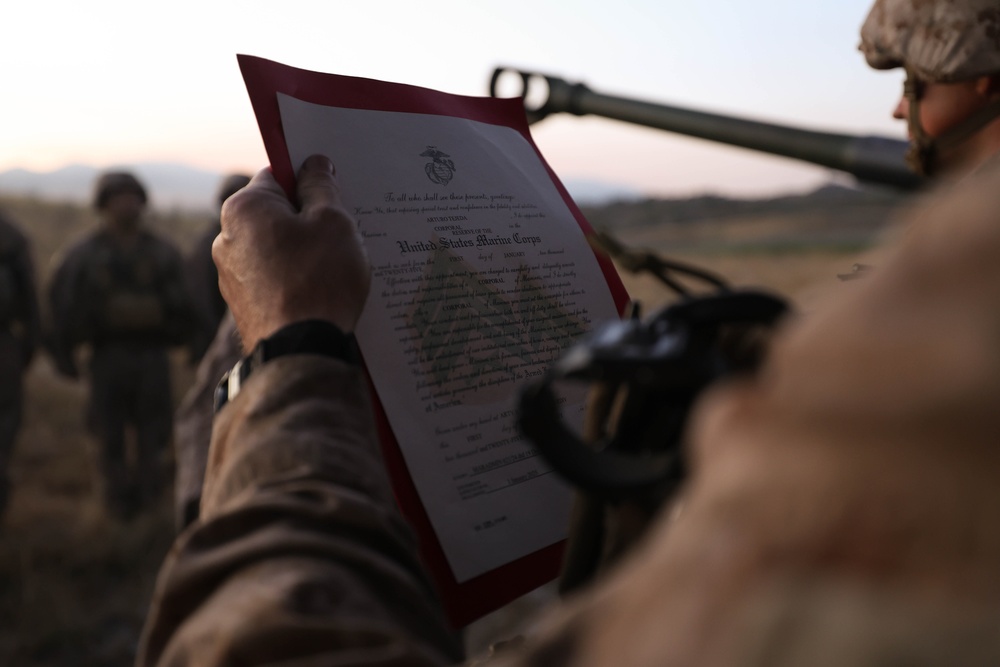 Regimental FIREX Promotions