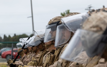 U.S. Marines rehearse nonlethal tactics to support Task Force 51