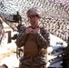 14th Marine Regiment leadership visit November battery Marines during Regimental FIREX