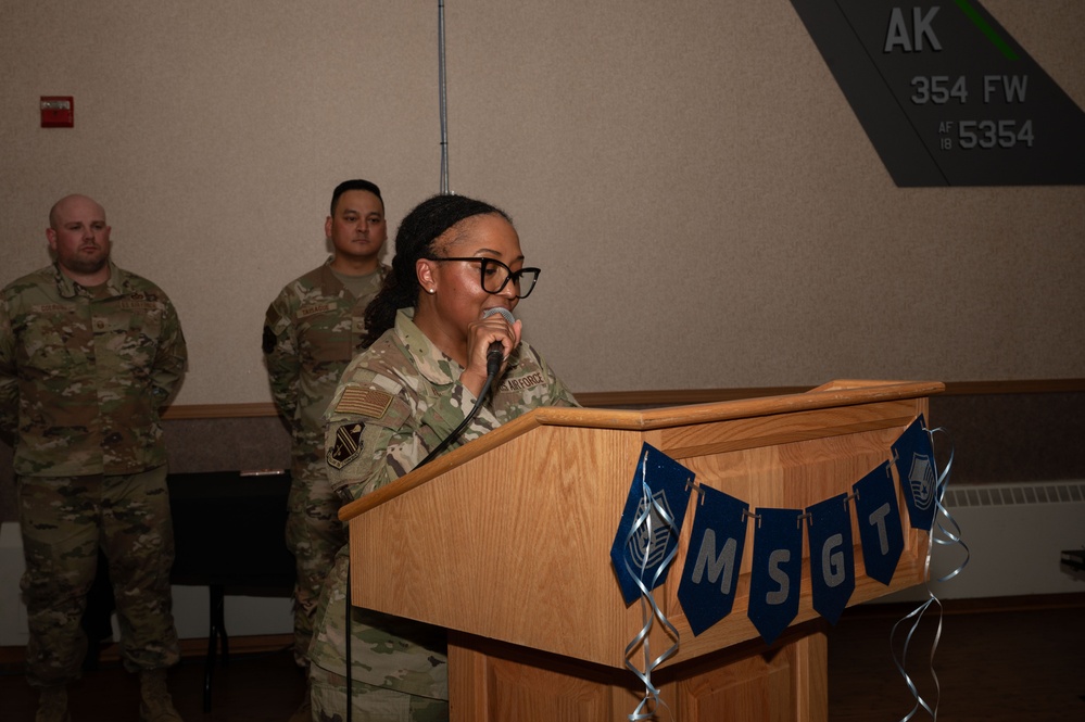 354th FW hosts a Master Sgt Release ceremony