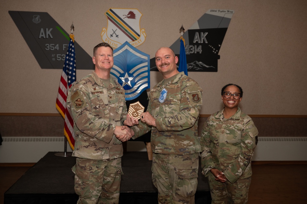 354th FW hosts a Master Sgt Release ceremony
