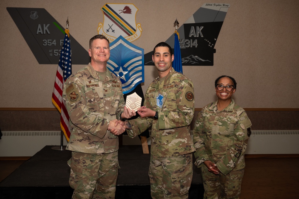 354th FW hosts a Master Sgt Release ceremony