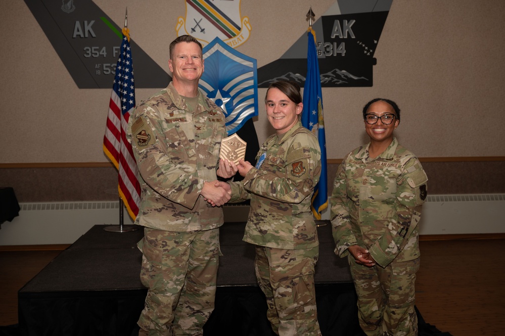 354th FW hosts a Master Sgt Release ceremony