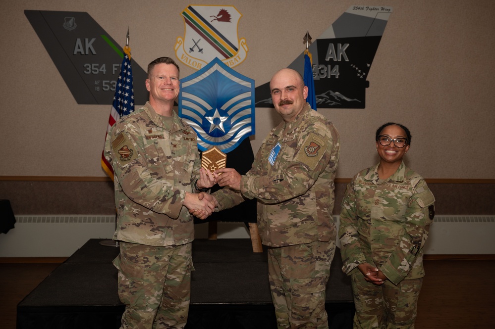 354th FW hosts a Master Sgt Release ceremony