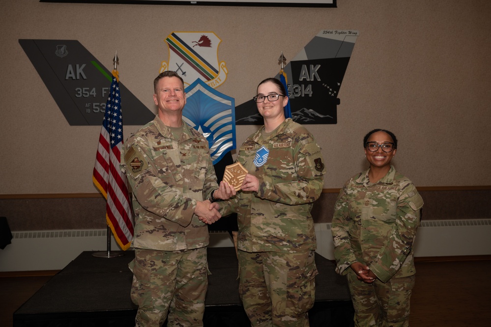 354th FW hosts a Master Sgt Release ceremony