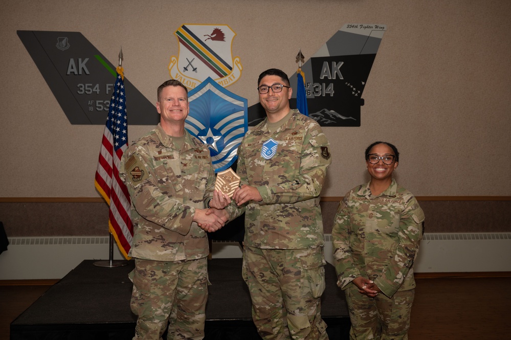 354th FW hosts a Master Sgt Release ceremony