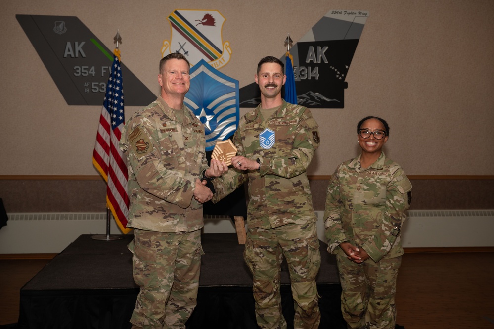 354th FW hosts a Master Sgt Release ceremony