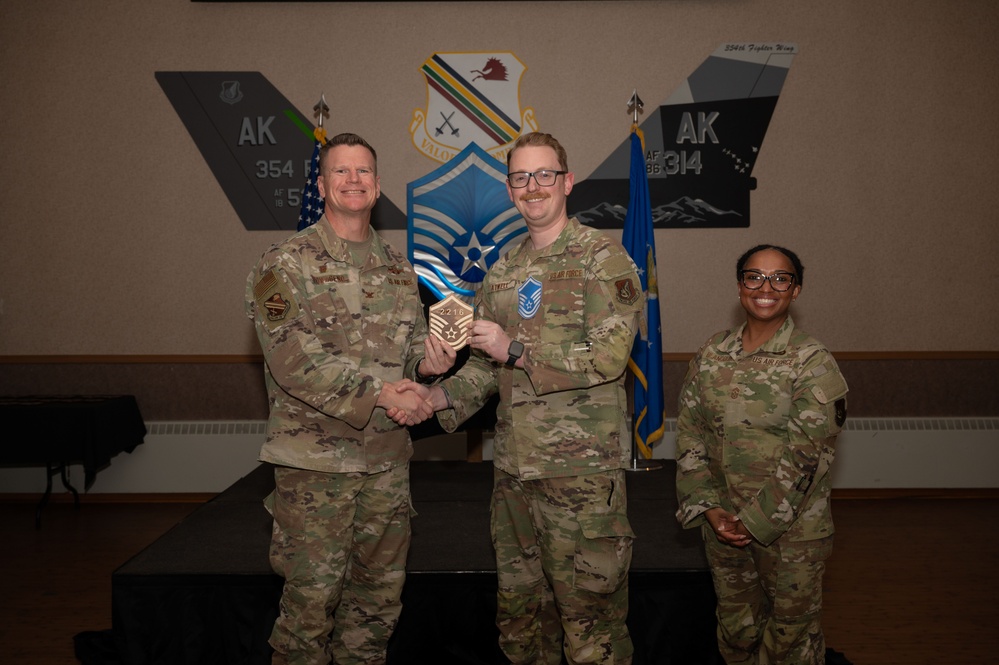 354th FW hosts a Master Sgt Release ceremony
