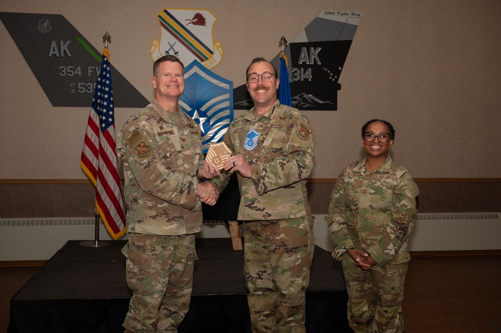 354th FW hosts a Master Sgt Release ceremony