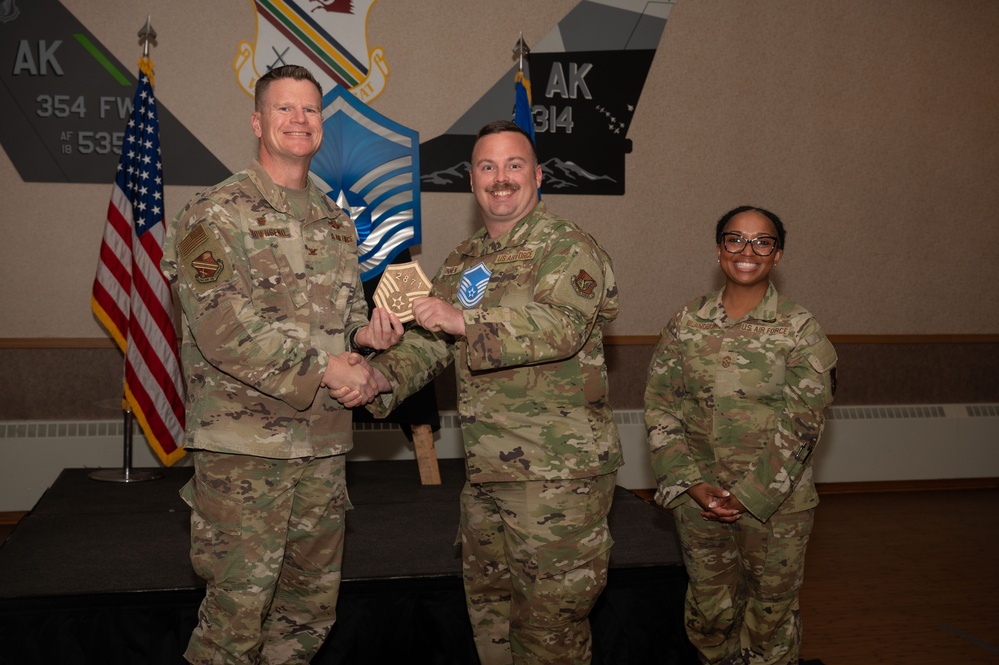 354th FW hosts a Master Sgt Release ceremony