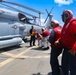 U.S. Navy Sailors respond to a simulated fire on the USS Bulkeley