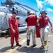 DC1 Cody Dormandy, DC3 Levi Nuslein and DC2 Asia Taylor respond to a simulated fire